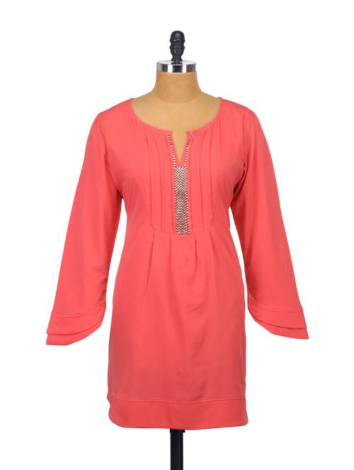 Chic Coral Dress - 61764 - Very Small Image - 1