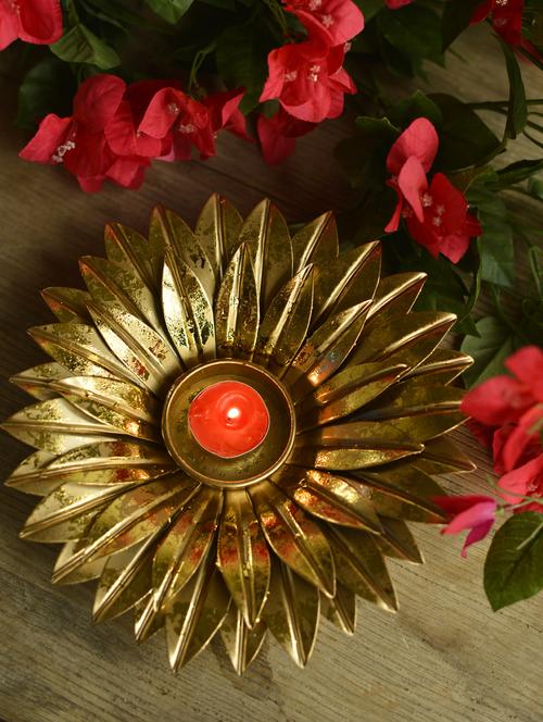 Sunflower T-Light Holder - 62026 - Very Small Image - 1