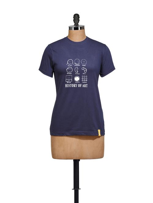 arty fun white t-shirt - 62313 - Very Small Image - 1