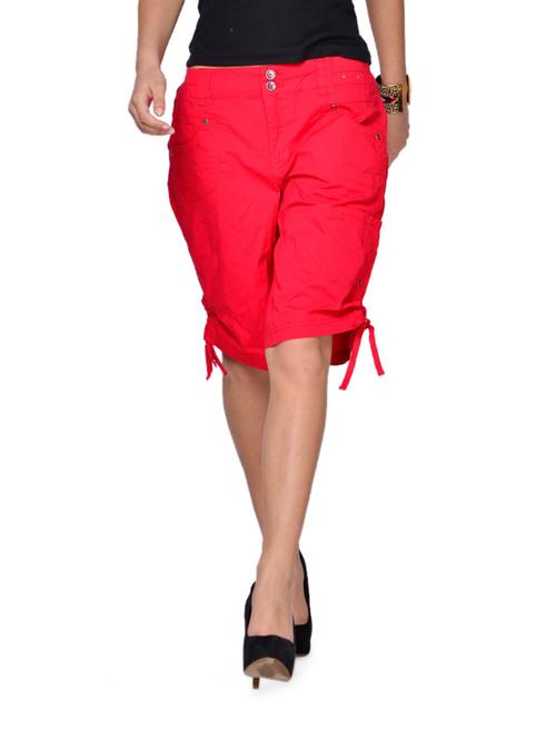 rusty red cotton shorts - 62669 - Very Small Image - 1