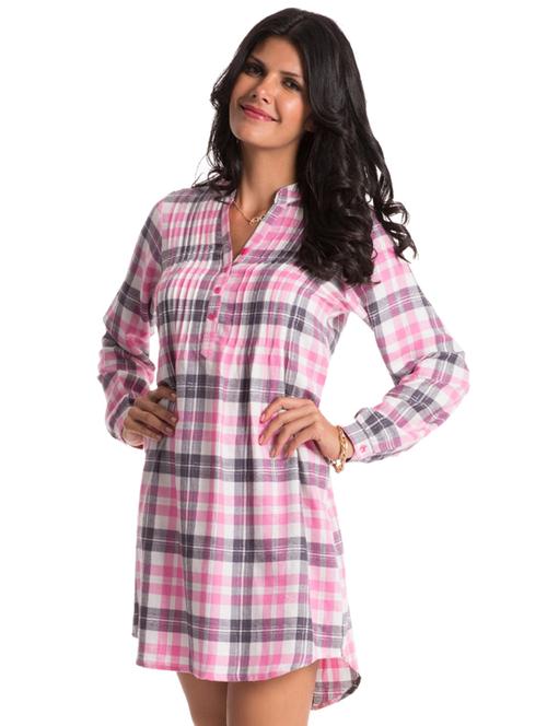 check-mate pink sleep shirt - 63245 - Very Small Image - 1