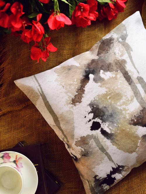 abstract print cushion cover - 64260 - Very Small Image - 1
