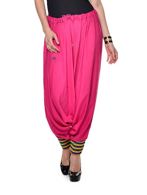 fuchsia dhoti pants - 64604 - Very Small Image - 1
