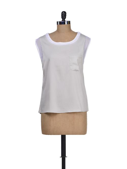 grey top with pocket - 64833 - Very Small Image - 1