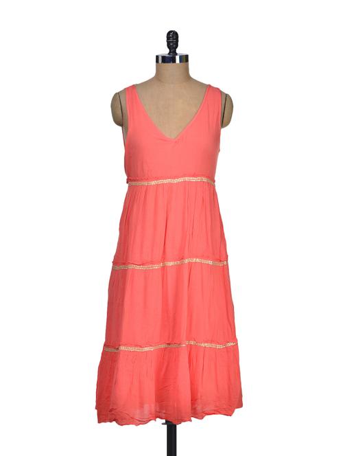 orange comfortable dress - 64840 - Very Small Image - 1