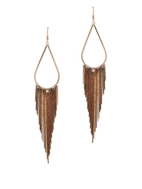 gold chain danglers - 66275 - Very Small Image - 1