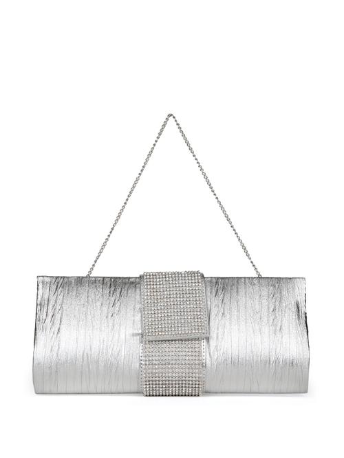 Silver Clutch With Stonework - 66941 - Very Small Image - 1