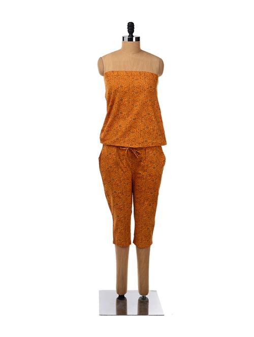 off shoulder dungarees - 6802 - Very Small Image - 1