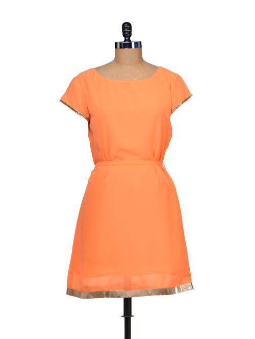 simple orange dress - 68362 - Very Small Image - 1