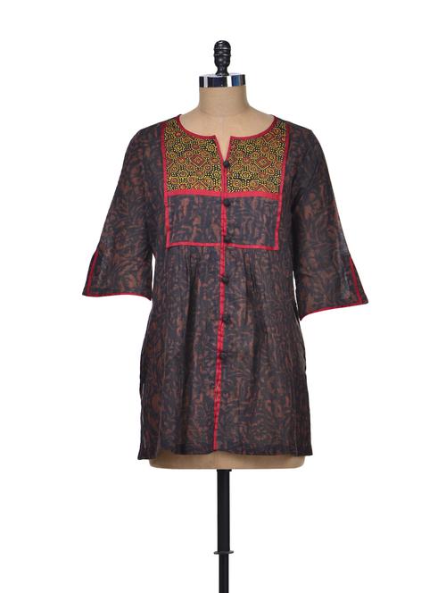 black dabu short tunic - 68877 - Very Small Image - 1