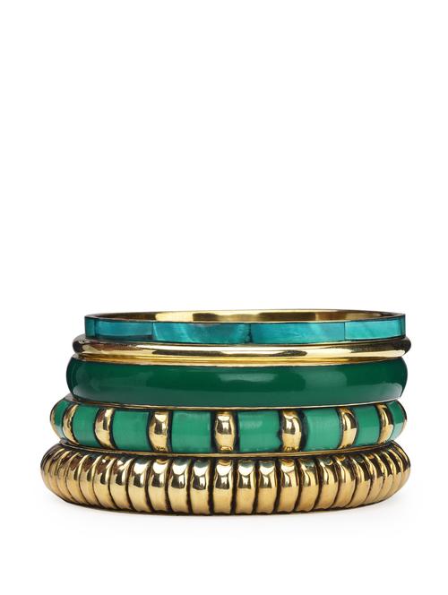 elegant blue & gold bangles set - 69547 - Very Small Image - 1