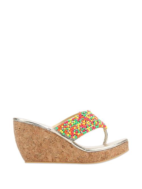 multicolored beaded wedges - 69710 - Very Small Image - 1