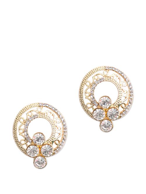 studded round earrings - 70349 - Very Small Image - 1