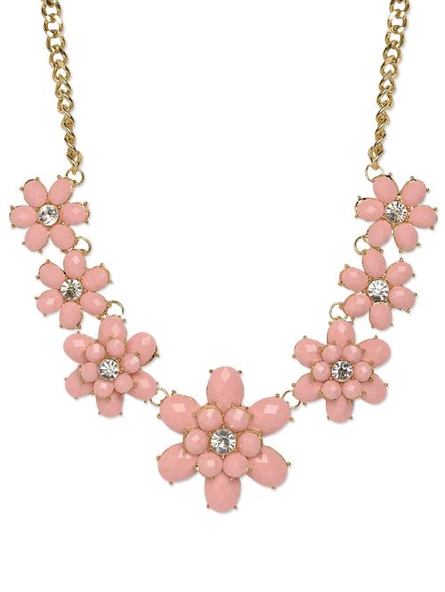 pink floral necklace - 71861 - Very Small Image - 1