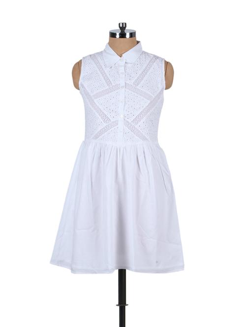 white cascade dress - 72317 - Very Small Image - 1