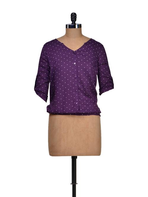 purple polka dot top - 72433 - Very Small Image - 1
