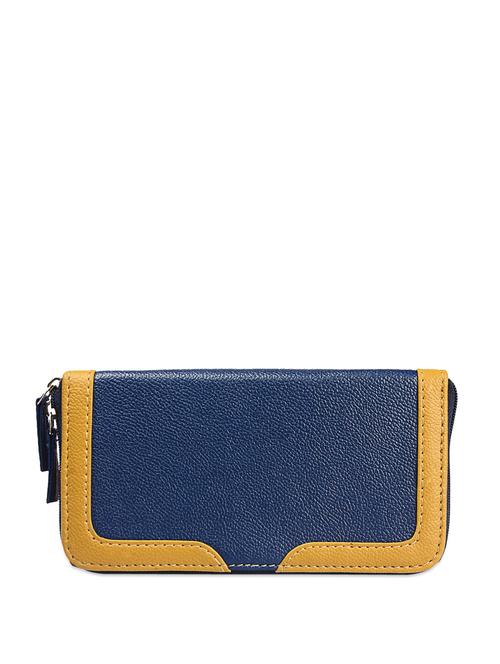 zippered navy clutch - 72706 - Very Small Image - 1