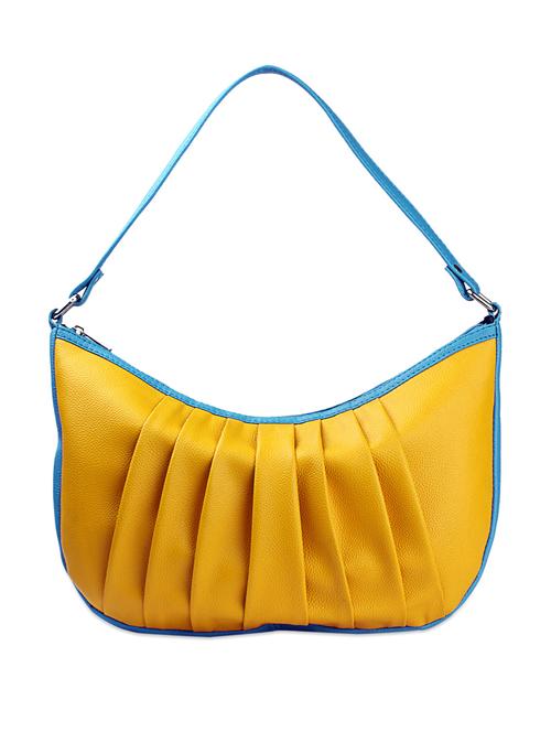 pleated canary yellow purse - 72723 - Very Small Image - 1