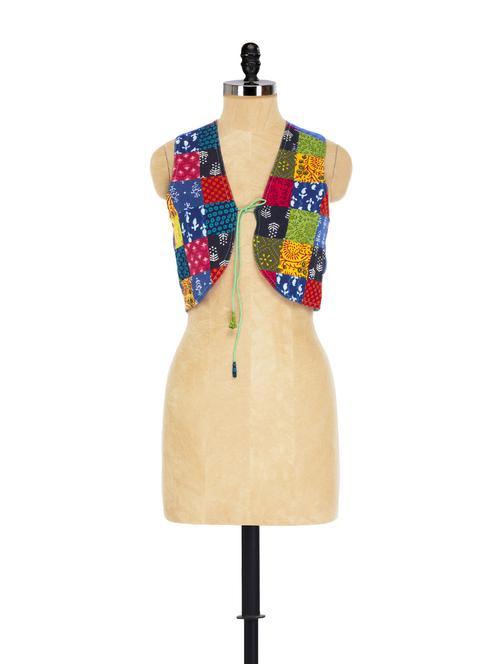 multicolour vegetable print jacket - 73485 - Very Small Image - 1
