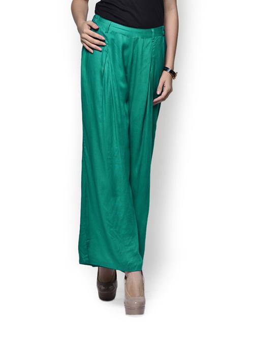 turquoise blue palazzo pants - 74807 - Very Small Image - 1