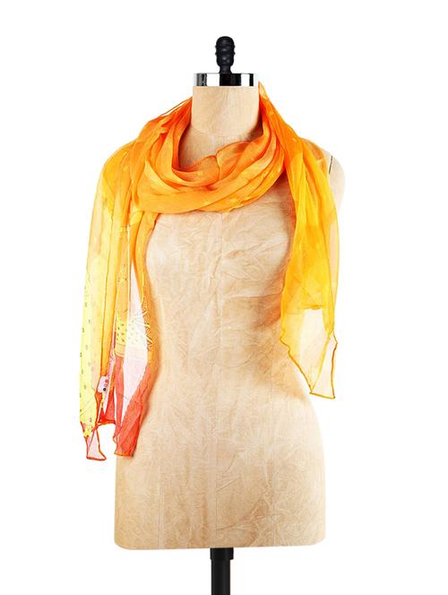 yellow color scarf - 76050 - Very Small Image - 1