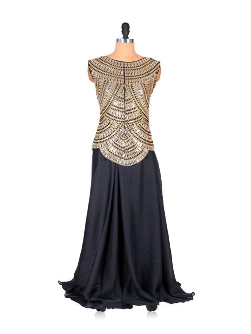 Embellished Black Lehenga - 76203 - Very Small Image - 1