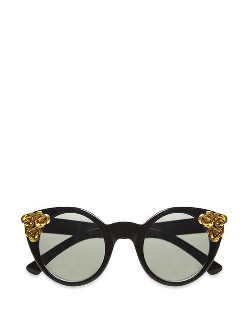 retro baroque gold cat eye sunglasses - 76824 - Very Small Image - 1