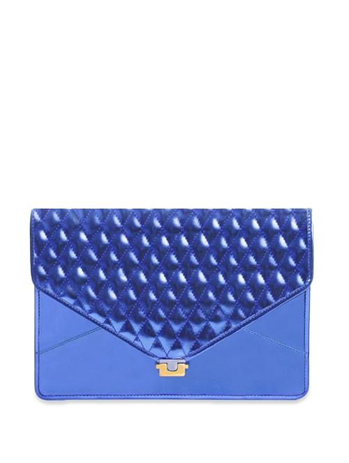 haute metallic blue envelope clutch - 76859 - Very Small Image - 1