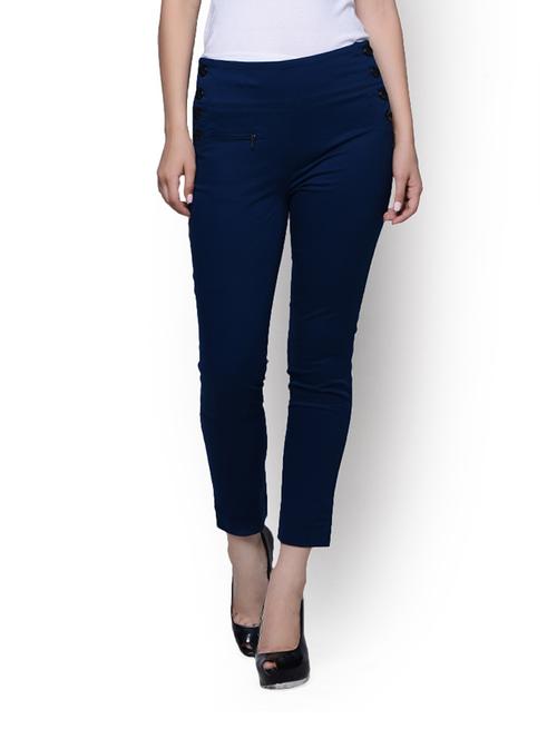 high waist trousers with modish side buttons - 77385 - Very Small Image - 1