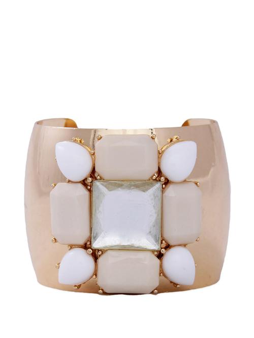 embellished gold metal alloy bracelet - 80199 - Very Small Image - 1