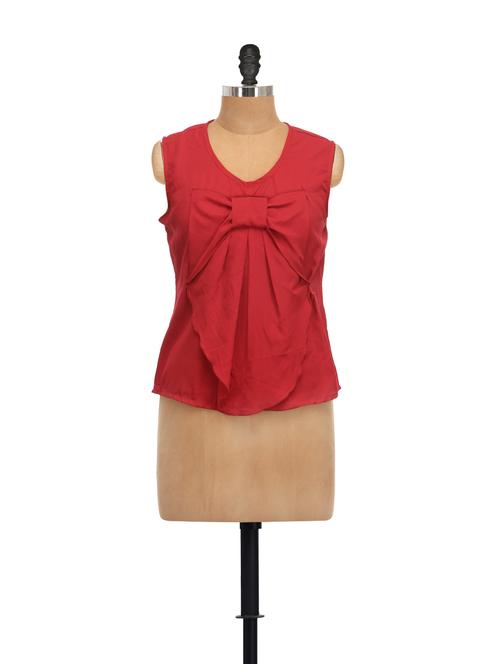 dull red bow top - 80412 - Very Small Image - 1