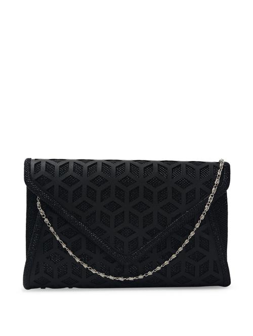 black glittery envelope clutch - 81585 - Very Small Image - 1