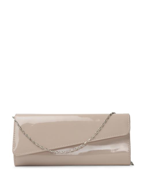 sleek grey clutch with asymmetrical flap - 81608 - Very Small Image - 1
