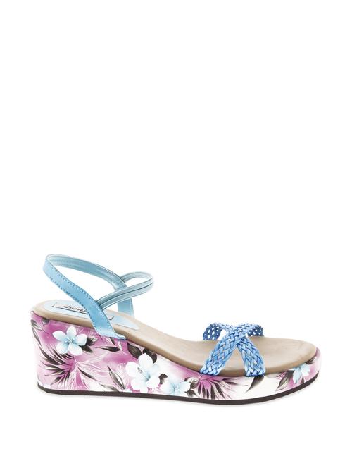Floral Blue Wedges - 82565 - Very Small Image - 1