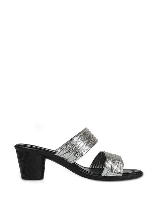 Silver slip on sandals - 846921 - Very Small Image - 1