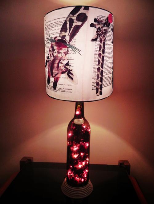 quirky giraffe wine bottle lamp - 847544 - Very Small Image - 1