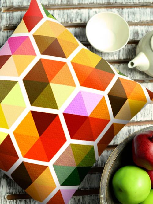 colourful hexagon cushion cover - 847593 - Very Small Image - 1