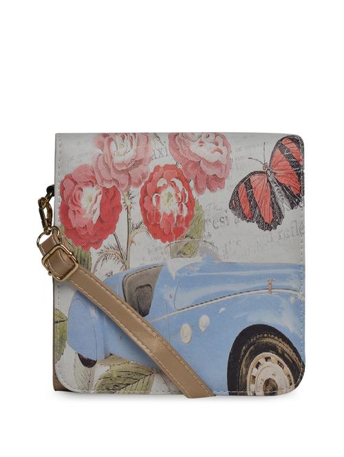 vintage graphic shoulder satchel - 848102 - Very Small Image - 1