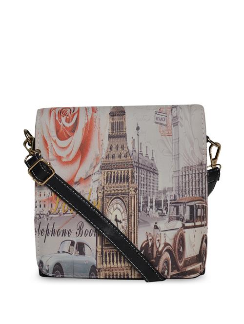 big ben printed sling bag - 848105 - Very Small Image - 1