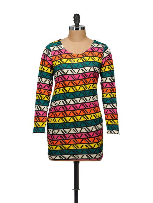 bright color stripe dress - 848426 - Very Small Image - 1