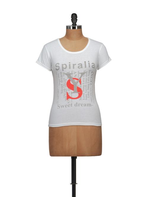 white round neck top - 848440 - Very Small Image - 1