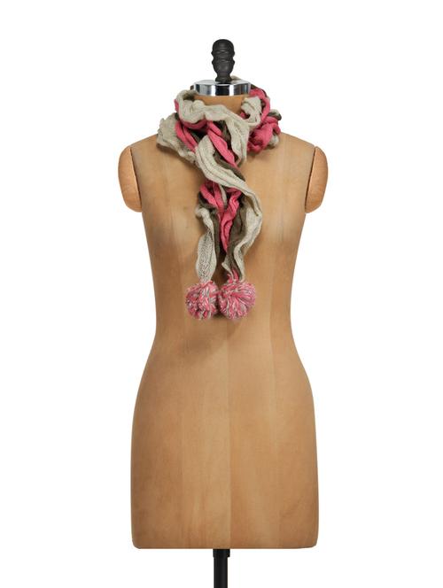 shaded woolen scarf - 848462 - Very Small Image - 1