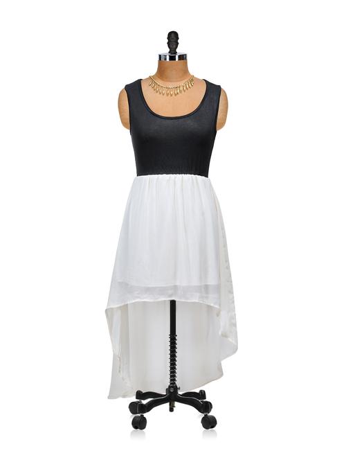 flowy white and black dress - 848692 - Very Small Image - 1