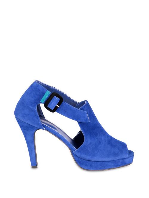 vibrant blue suede heels - 848953 - Very Small Image - 1