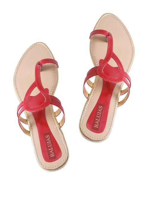 red casual loop strap flats - 849182 - Very Small Image - 1