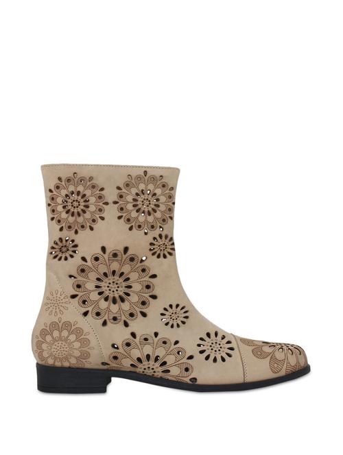 Beige Cutwork Boots - 850898 - Very Small Image - 1