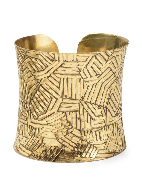 textured gold graceful cuff - 851086 - Very Small Image - 1
