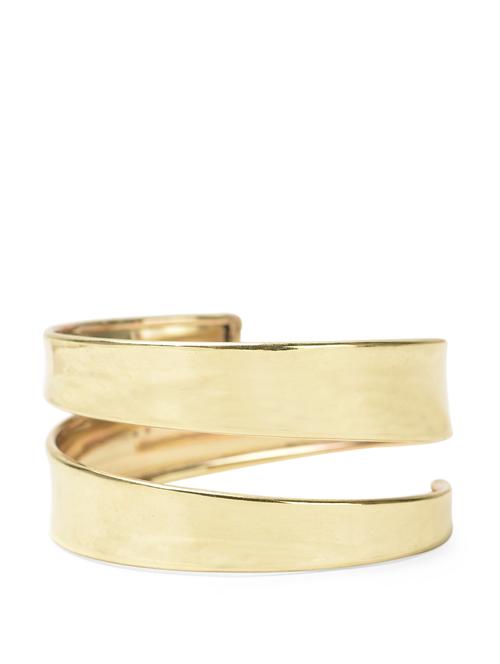 spiral-cut adjustable gold cuff - 851105 - Very Small Image - 1