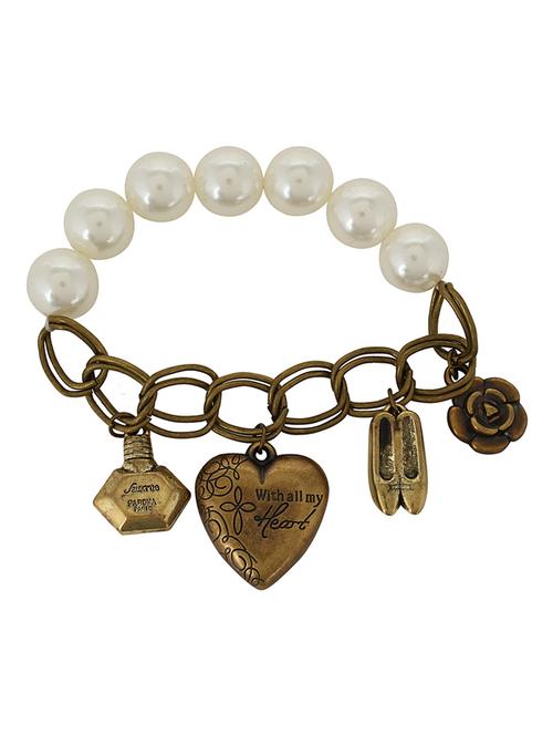 vintage heart shoe charm bracelet - 852651 - Very Small Image - 1