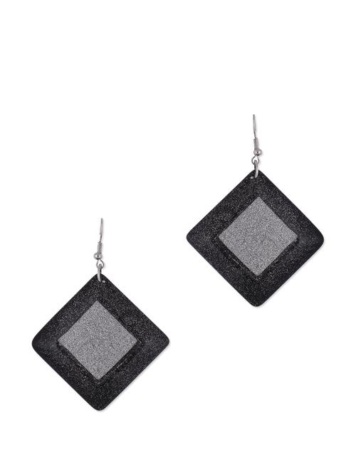 black and silver marble stone earrings with crystals - 852868 - Very Small Image - 1